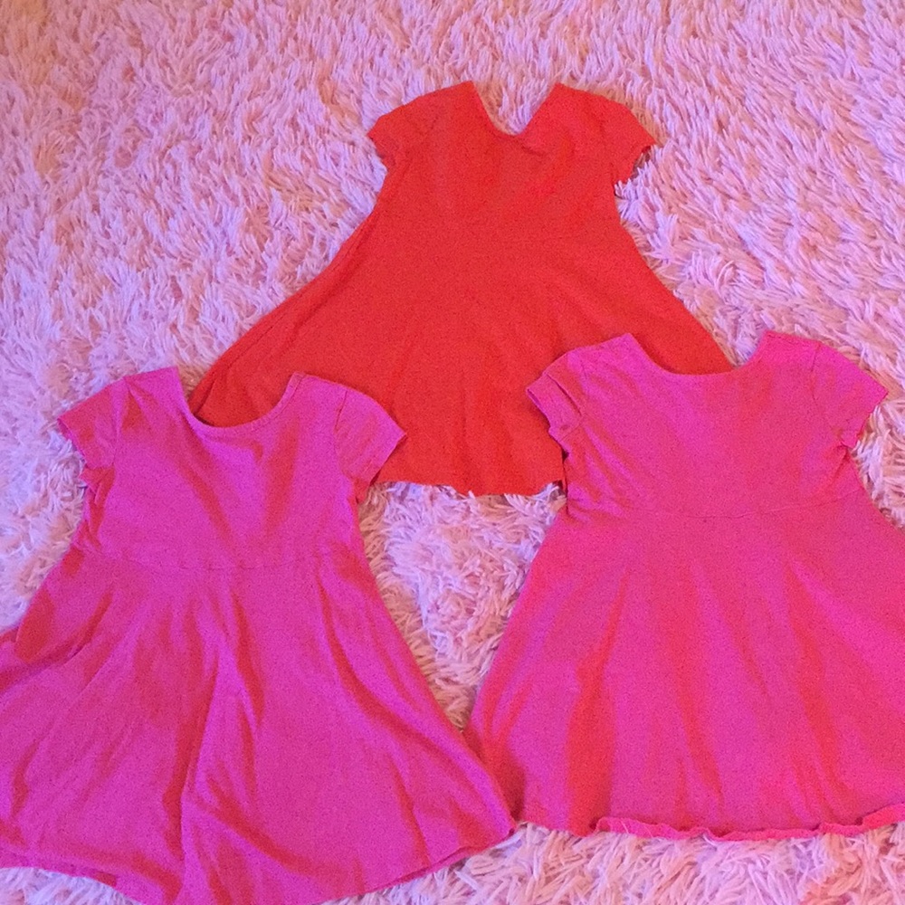Lot of 3 Old Navy cotton dresses size 4T.